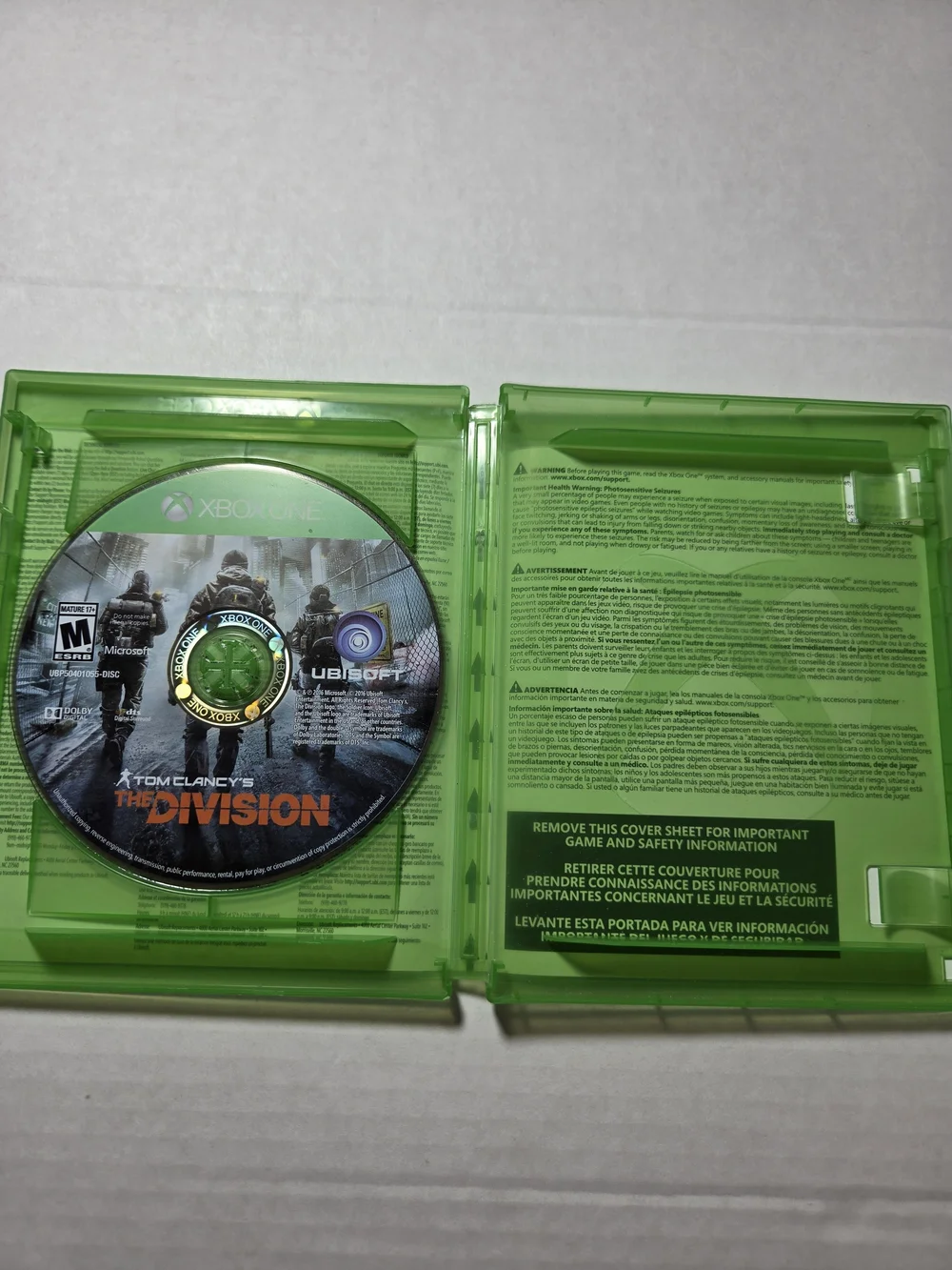 Ubisoft Tom Clancy's The Division Xbox One M 2015 Online